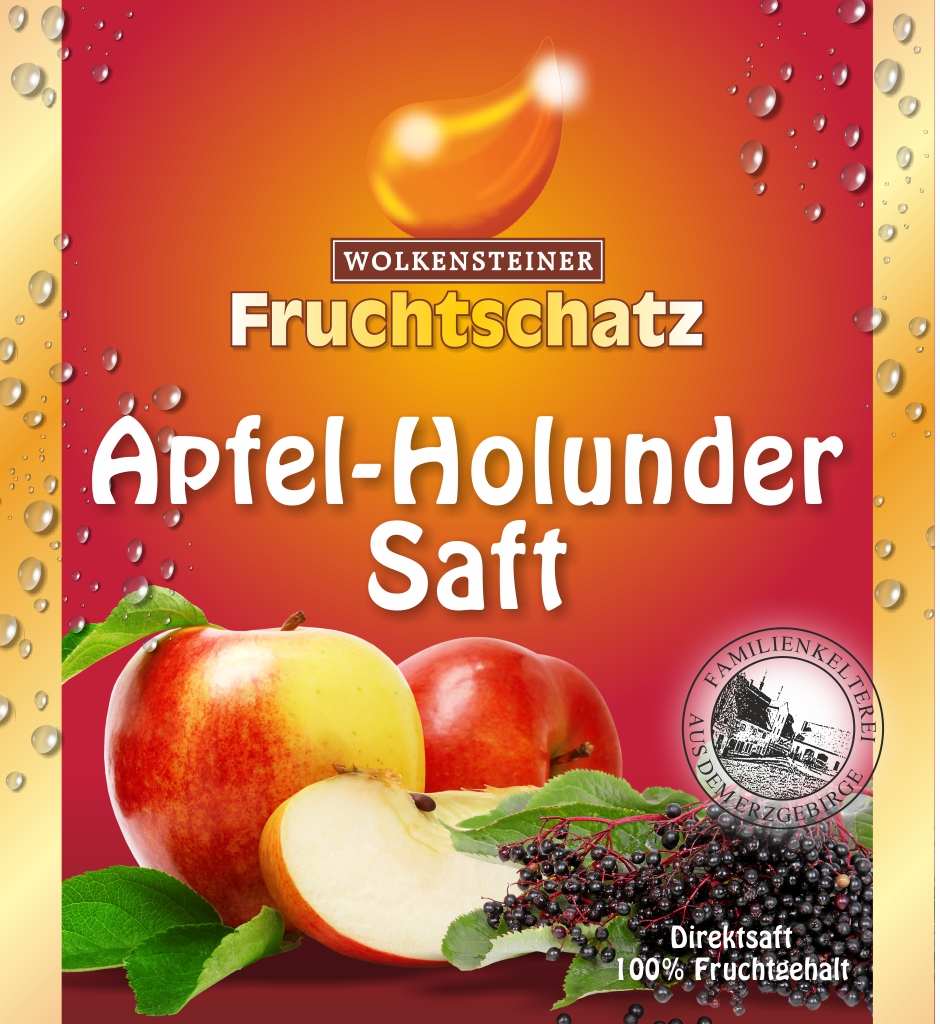 fruchtschatz apfel holunder saft